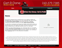 Tablet Screenshot of getrdonedumpsters.com